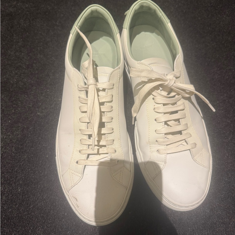 Givenchy White Leather Low-Top Sneakers